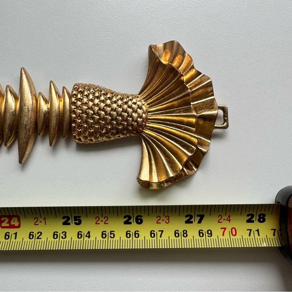 Zara Gold-Tone Fish Motif Stretchy Belt - Picture 12 of 12